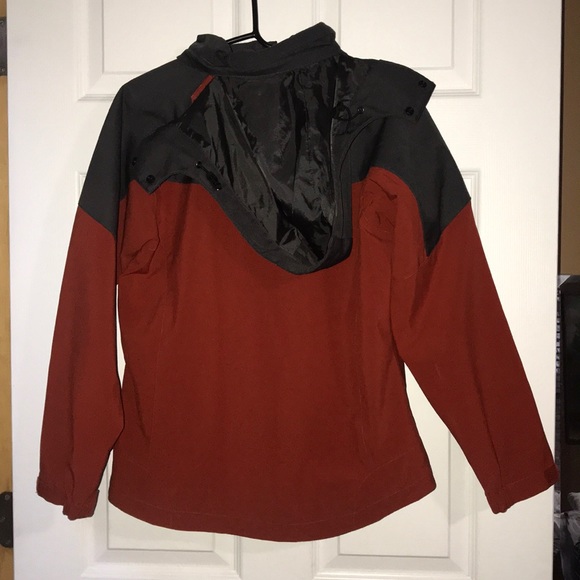 Women’s Orange and gray soft shell jacket - Picture 2 of 2